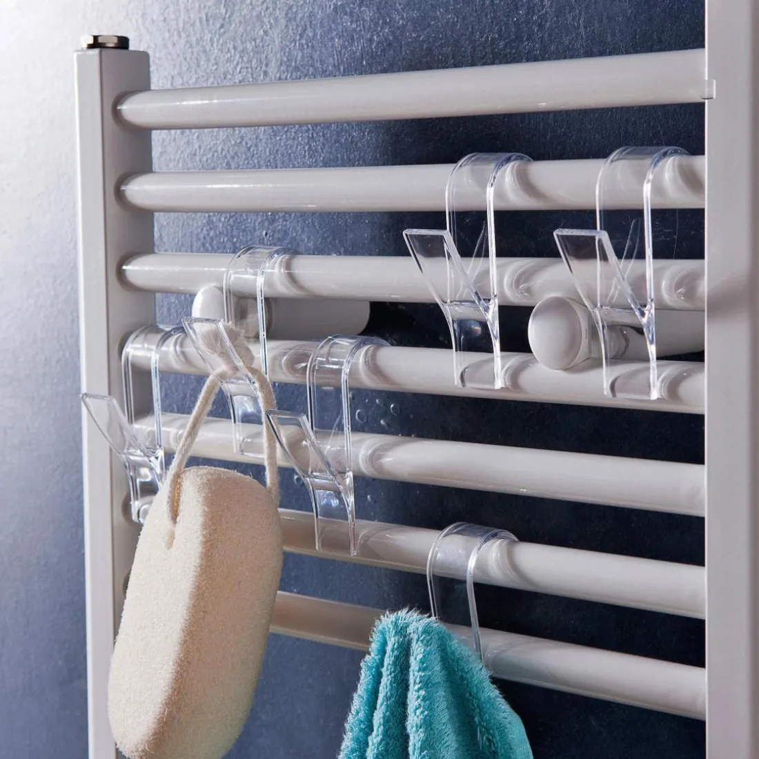 6 Crochets radiateur DUEL Transparent