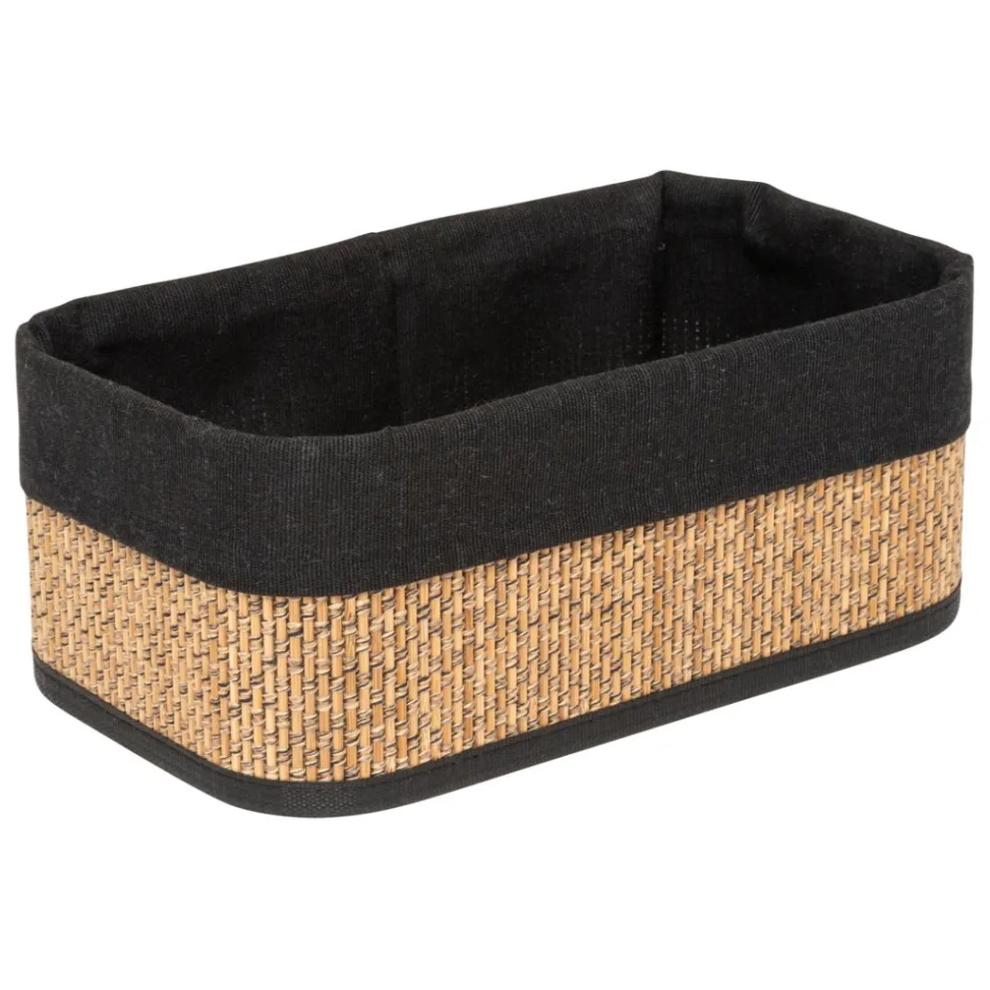 3 paniers en tissu marron