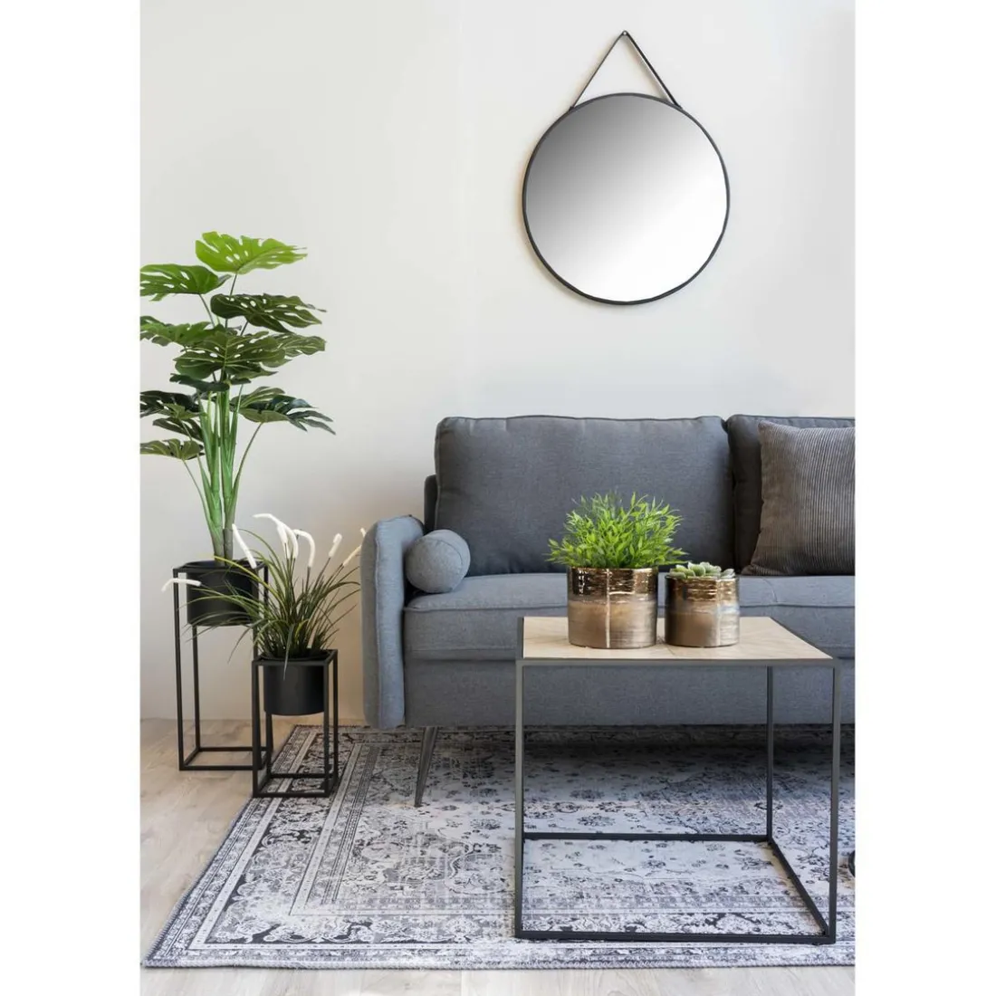 2 Pots de Fleur Noir LARMA