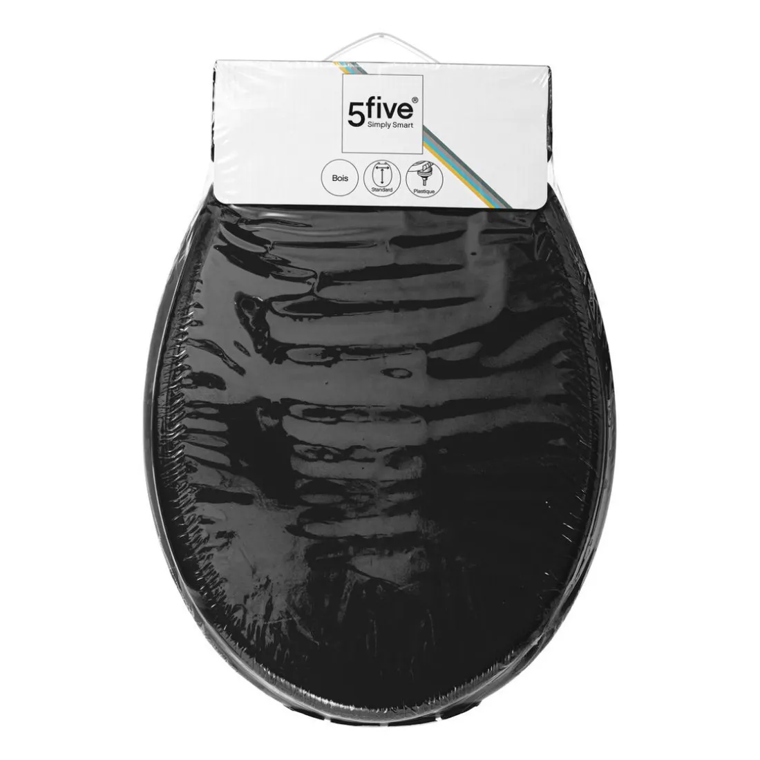 Abattant pour WC en Bois Noir