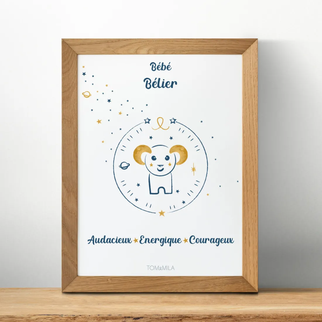 Affiche de décoration bébé Bélier