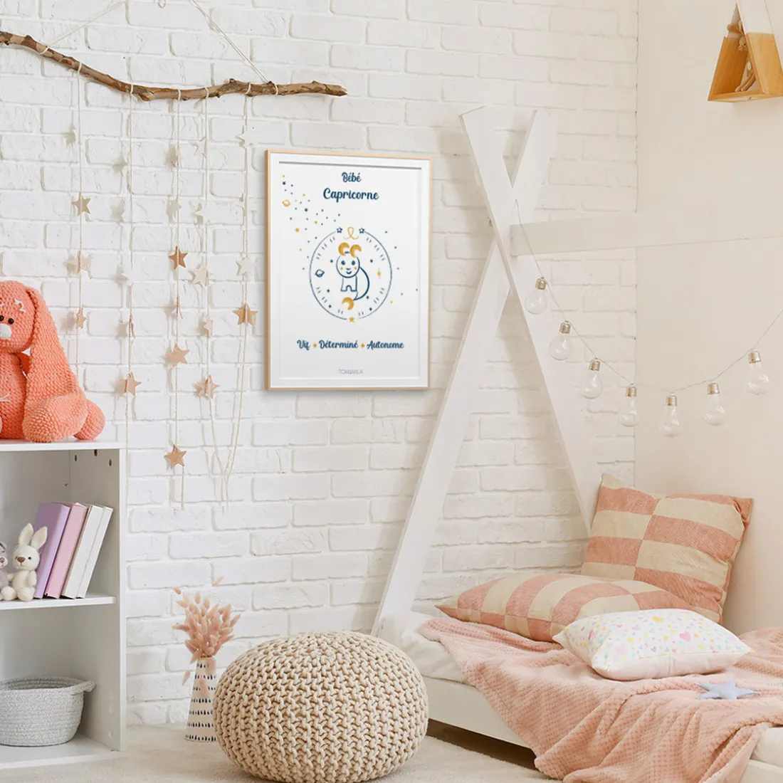 Affiche de décoration bébé Capricorne