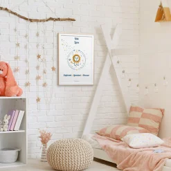 Affiche de décoration bébé Lion