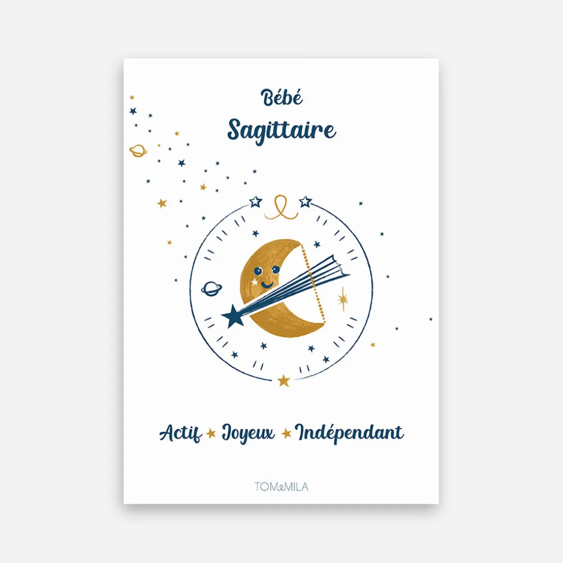 Affiche de décoration bébé Sagittaire