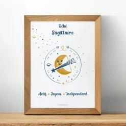 Affiche de décoration bébé Sagittaire