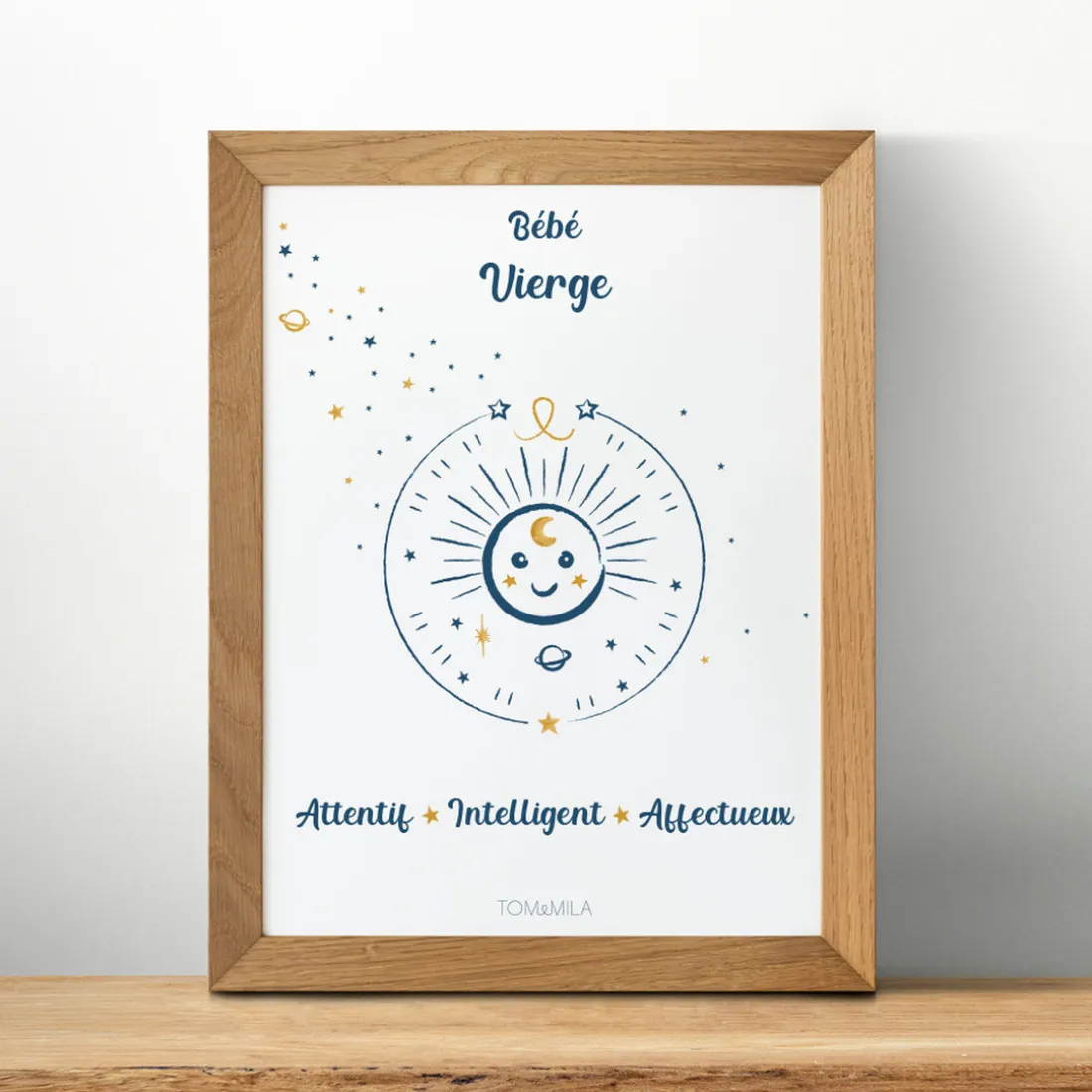 Affiche de décoration bébé Vierge