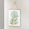 Affiche en papier recyclé avec bordure en bambou ENFIN ZEN