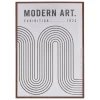 Affiche encadrée Adem noir et blanc