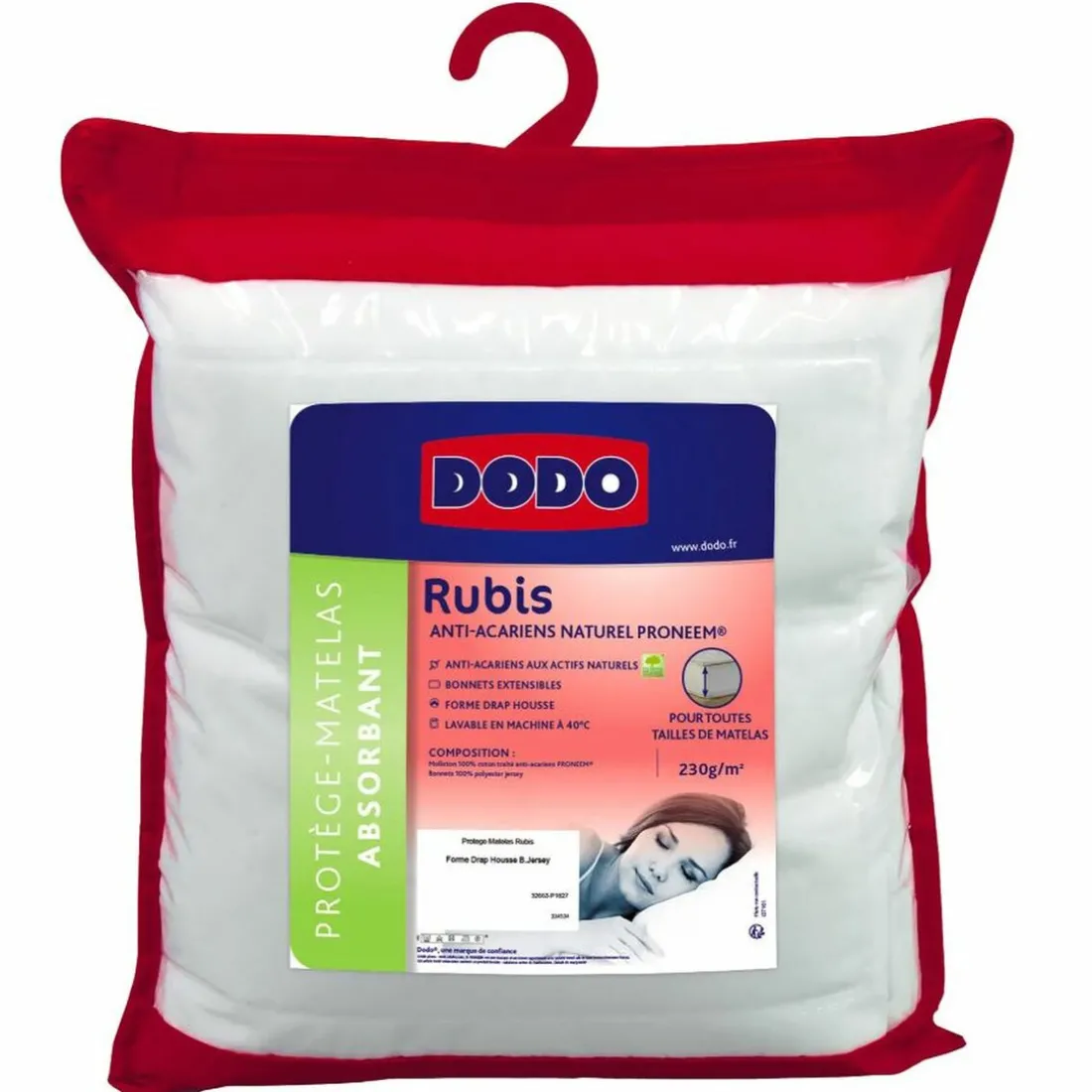 Alèse - Protège Matelas Absorbant Anti-Acariens Rubis DODO