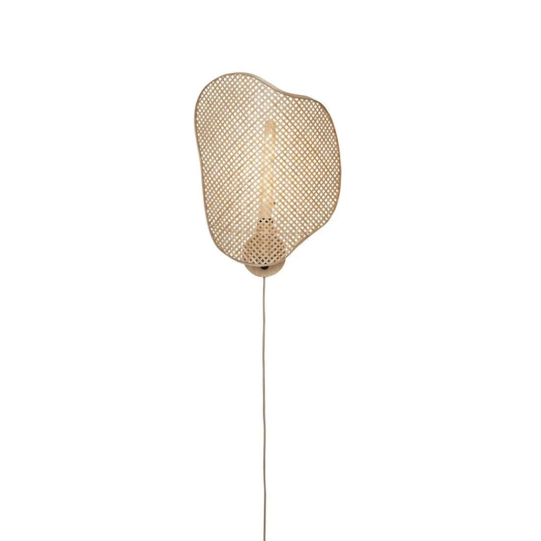 Applique murale Kinabalu bambou abat-jour naturel