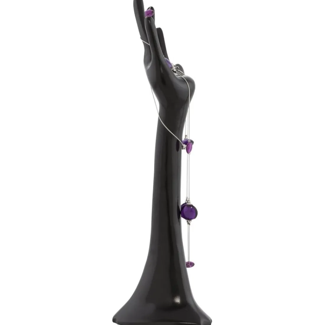 Arbre à bijoux 'MANO' en aluminium peint noir