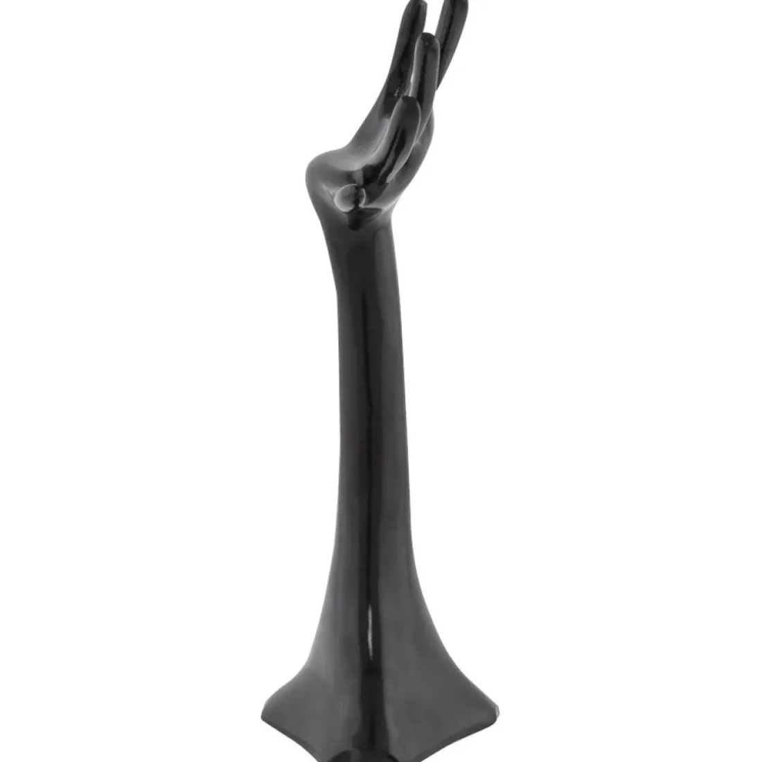 Arbre à bijoux 'MANO' en aluminium peint noir