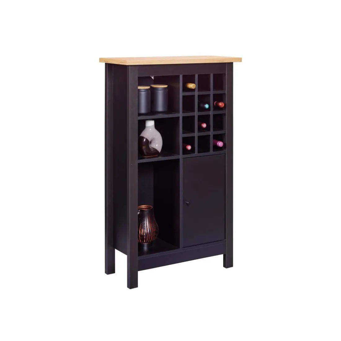 Armoire à bouteilles HELINA coloris noir