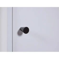 Armoire à bouteilles JULINA coloris blanc chêne Artisan