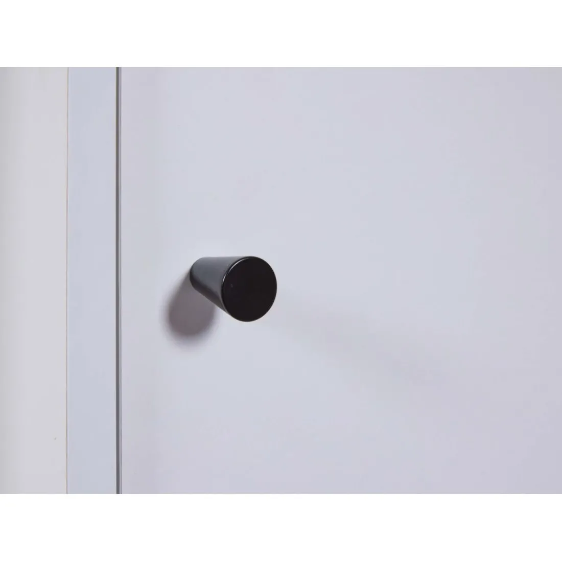 Armoire à bouteilles JULINA coloris blanc chêne Artisan