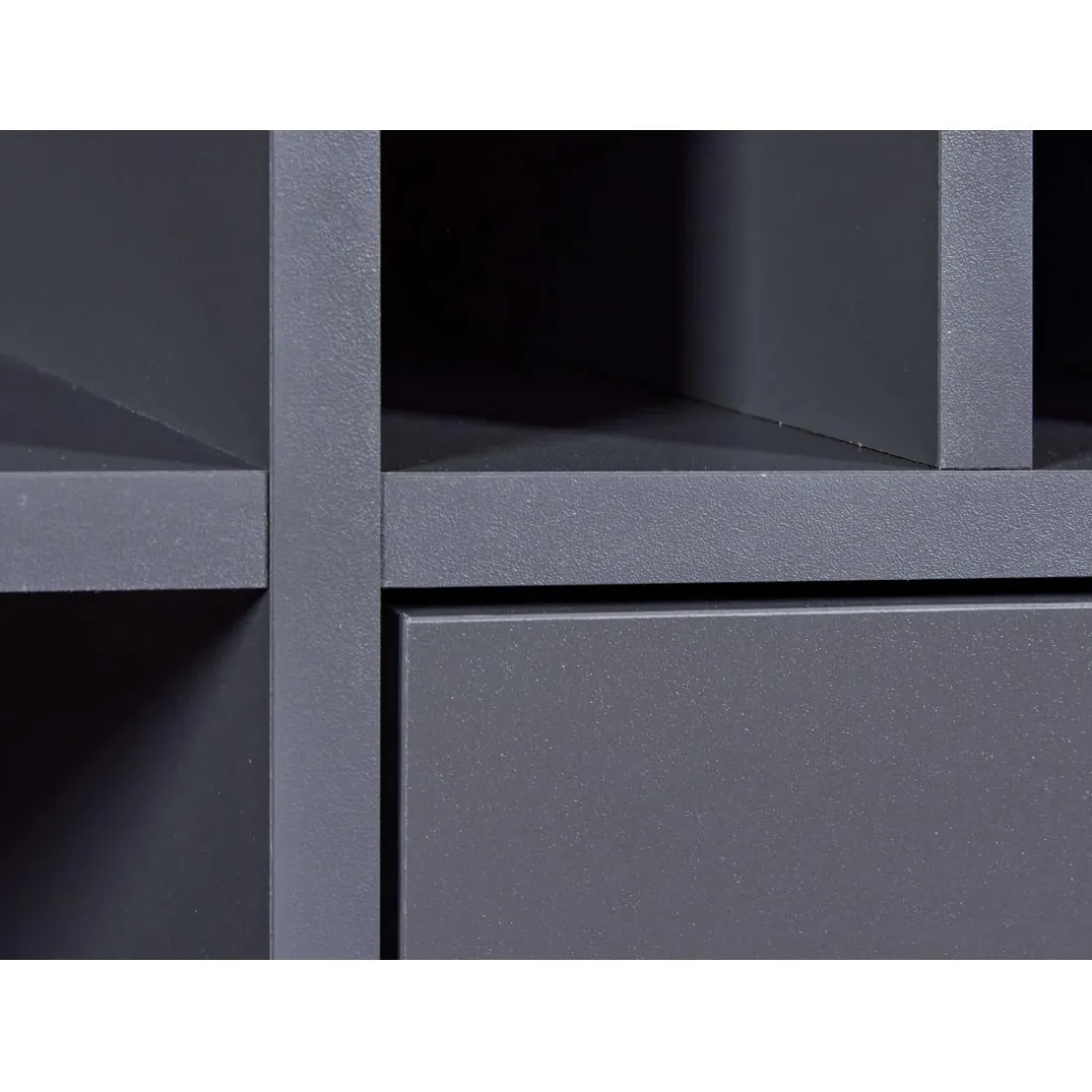 Armoire à bouteilles NELLINA coloris anthracite
