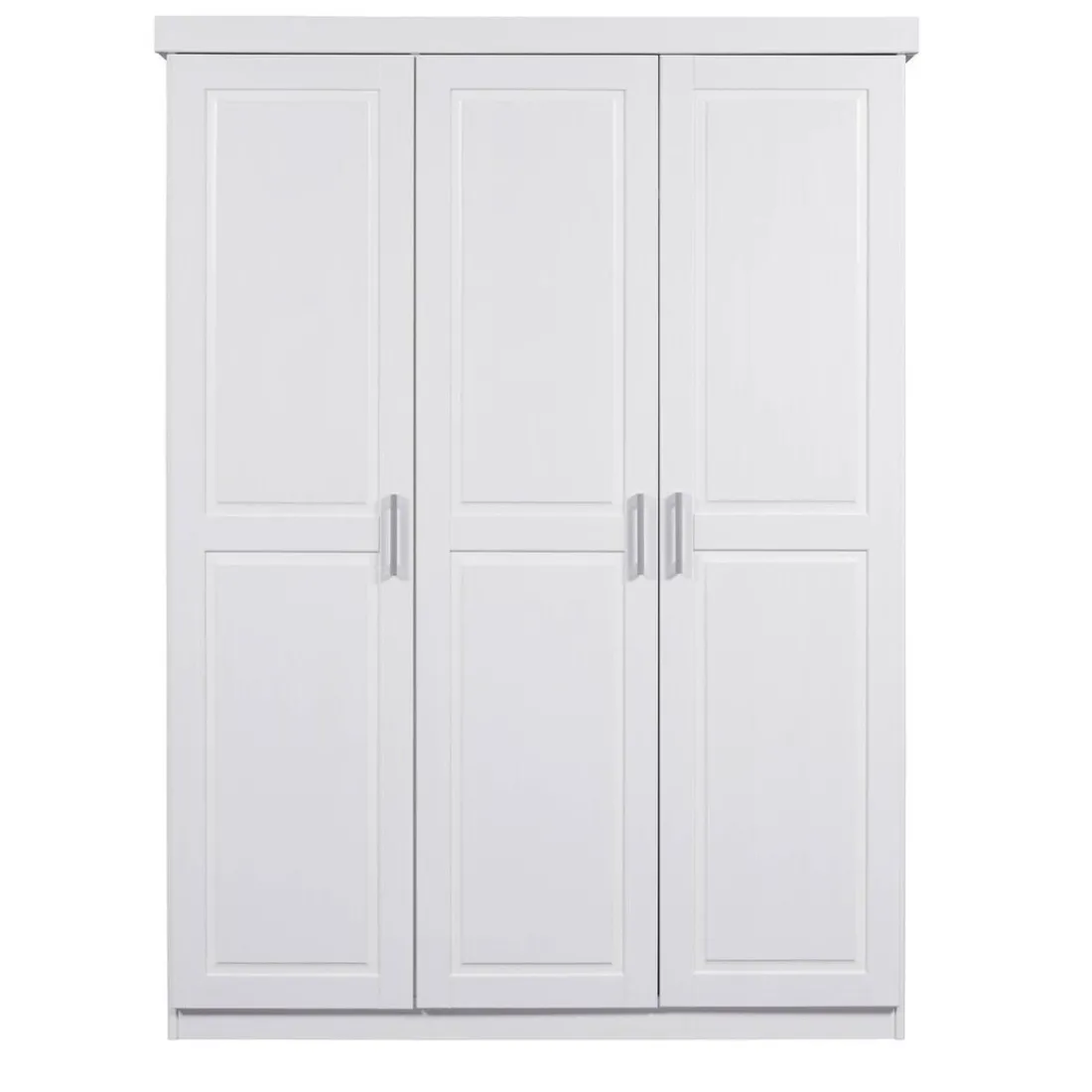 Armoire 3 Portes en Pin massif blanc NOWO