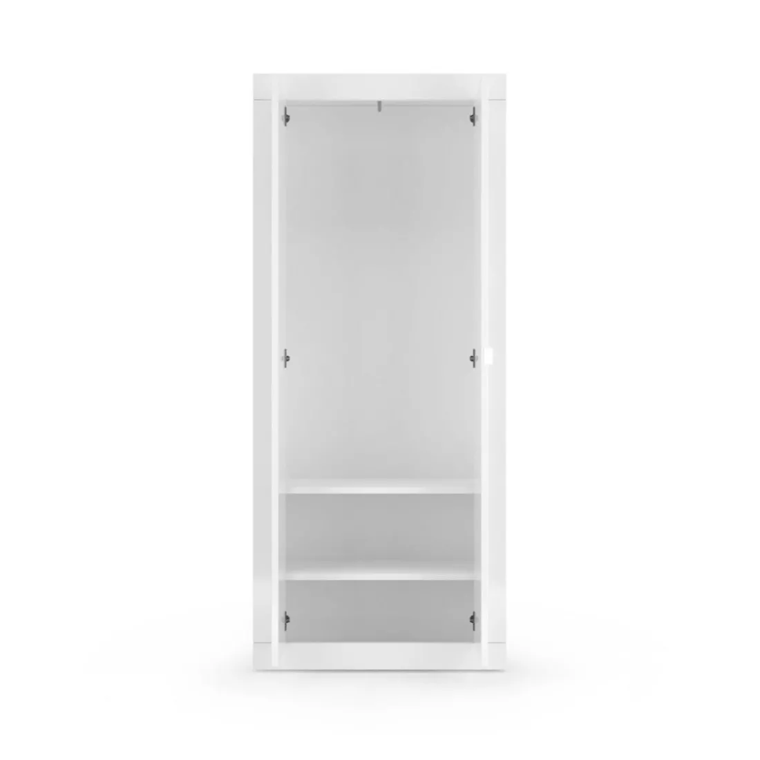 Armoire de couloir Bari 2 Portes coloris Laqué Blanc Brillant