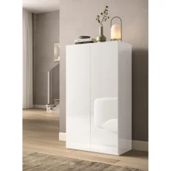 Armoire derangement 2 portes 4 étagères
