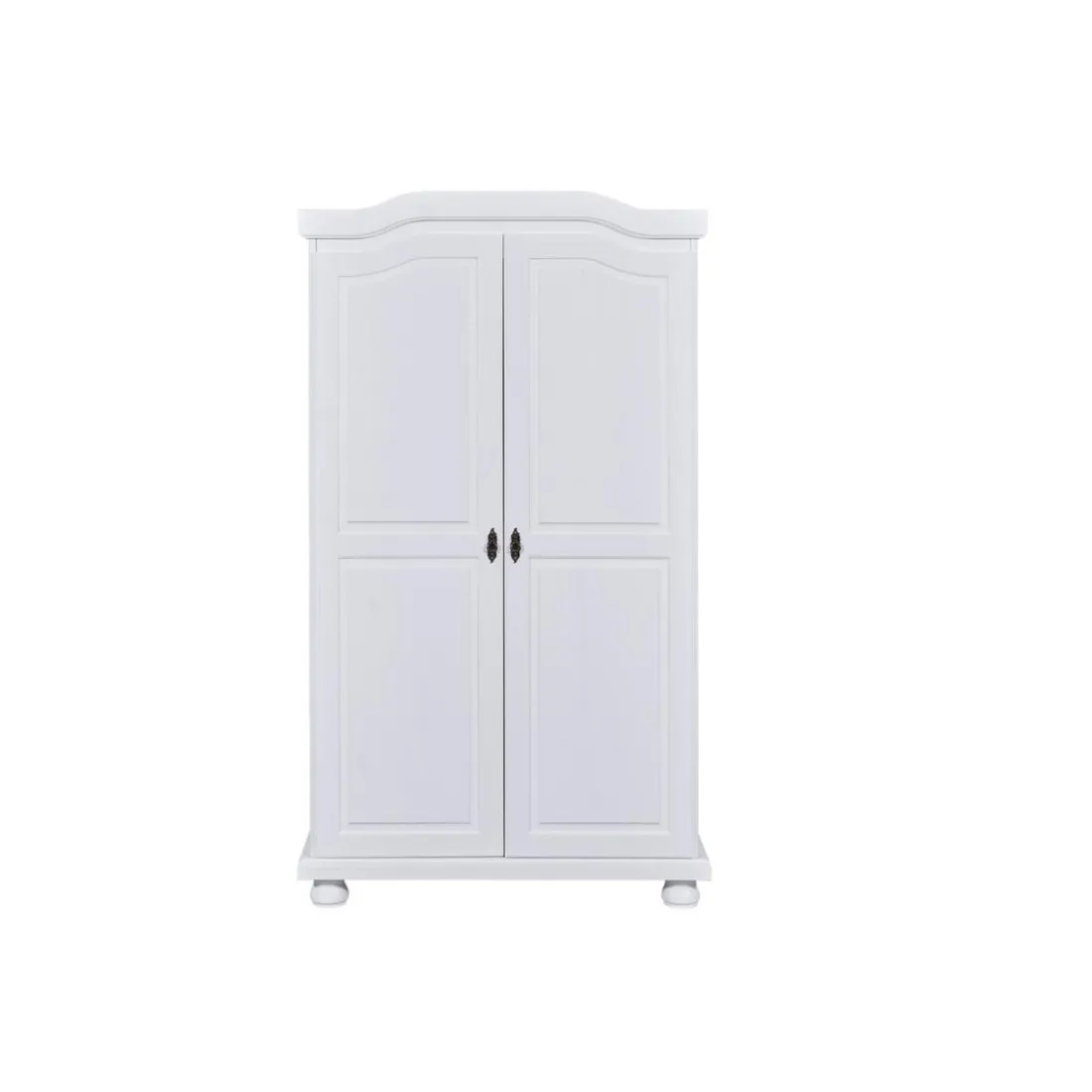 Armoire en Bois Massif Laqué Blanc HEDDA