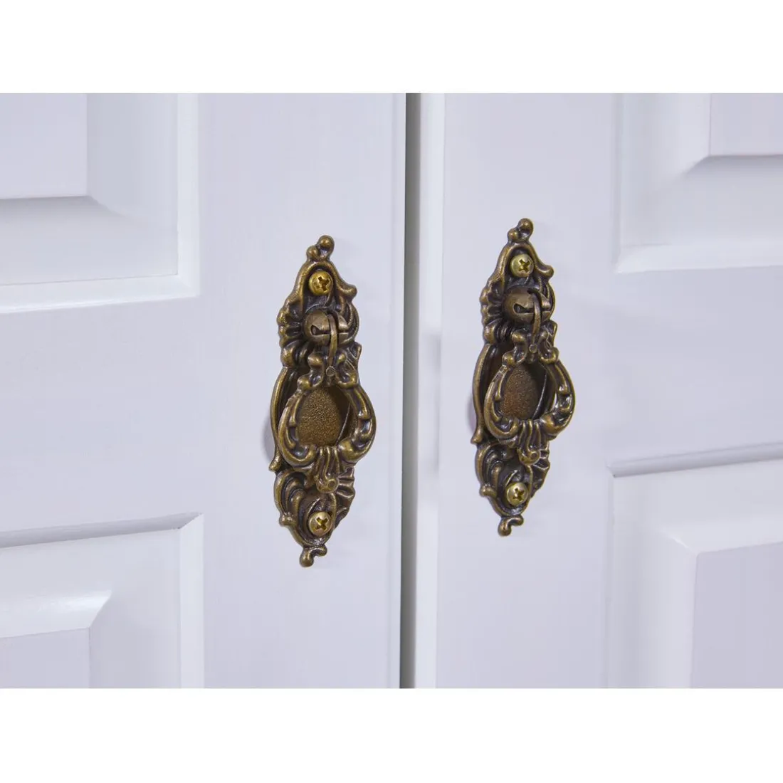 Armoire en Bois Massif Laqué Blanc HEDDA