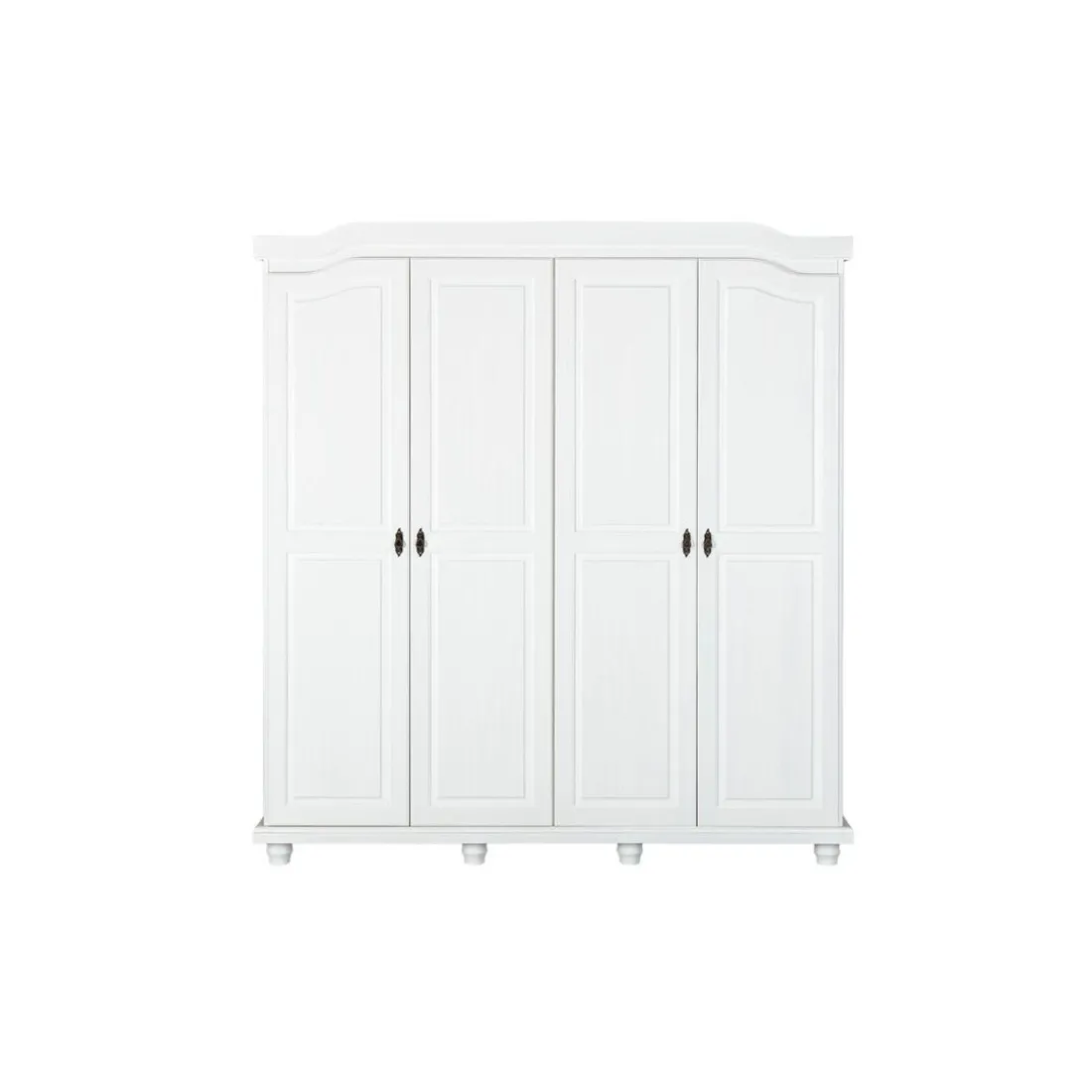 Armoire Rustique FSC 4 Portes Blanc ISNY