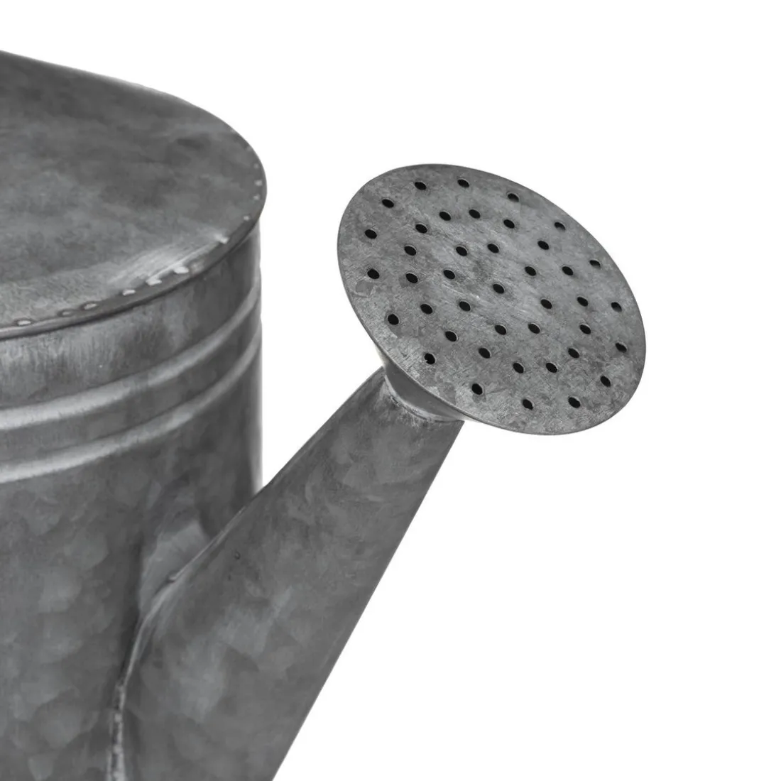 Arrosoir en métal zinc H 25 gris