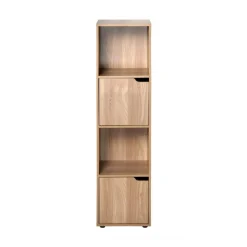 Bibliothèque 4 Cases et 2 portes en bois