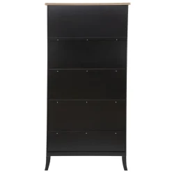 Bibliothèque 1 Tiroir CHRYSA Noir