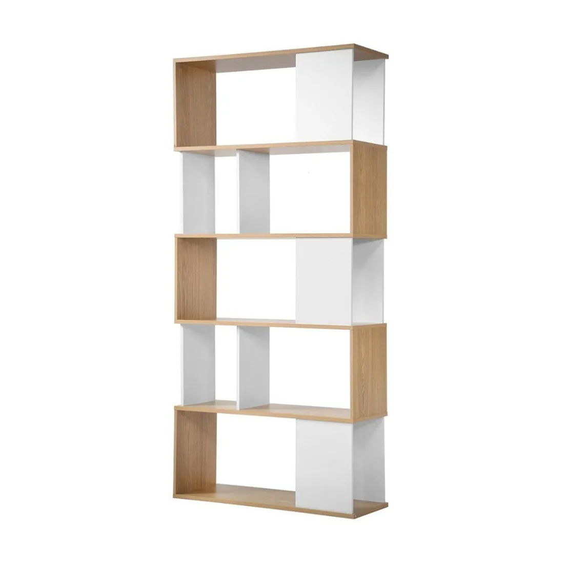 Bibliothèque avec Décor Chêne en bois Blanc