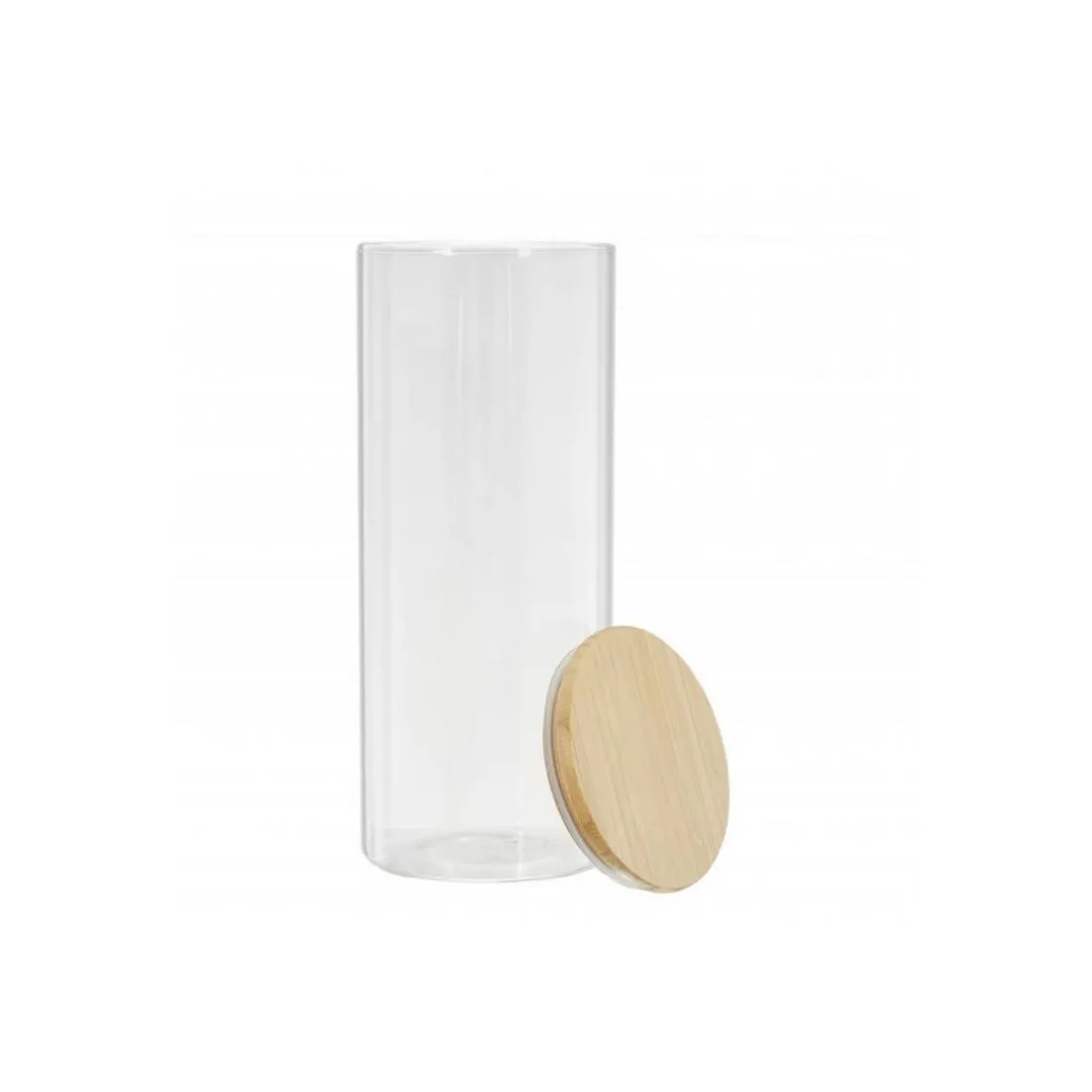 Bocal en verre et bambou 1.6L CIGLA
