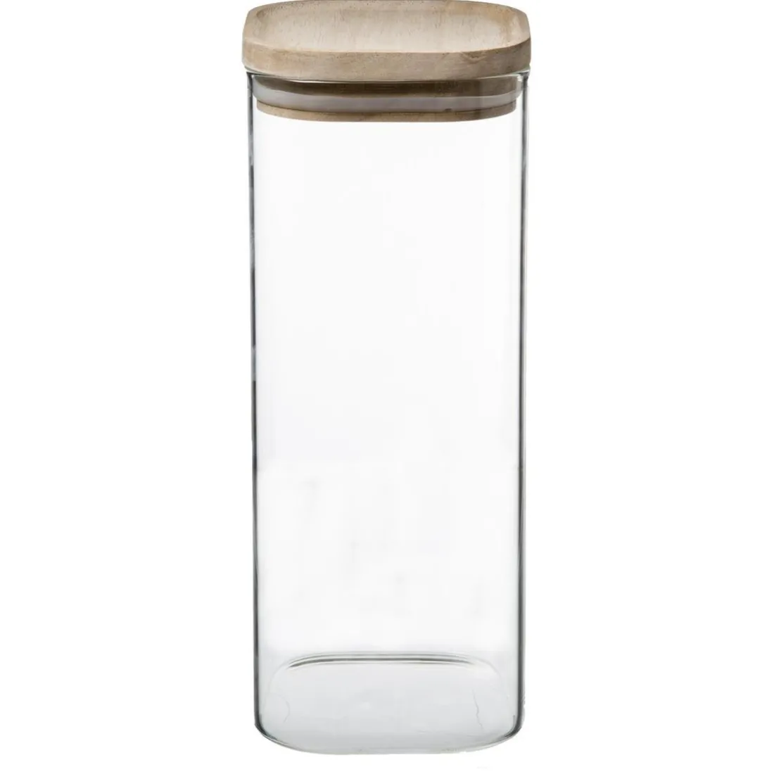 Bocal Verre de 3 Empilable et Bois