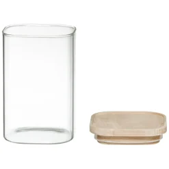 Bocal Verre de 4 Empilable et Bois