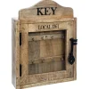 Boîte à Clés 30 x 40 cm Marron en Bois
