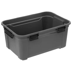 Boîte en plastique Gris 80L