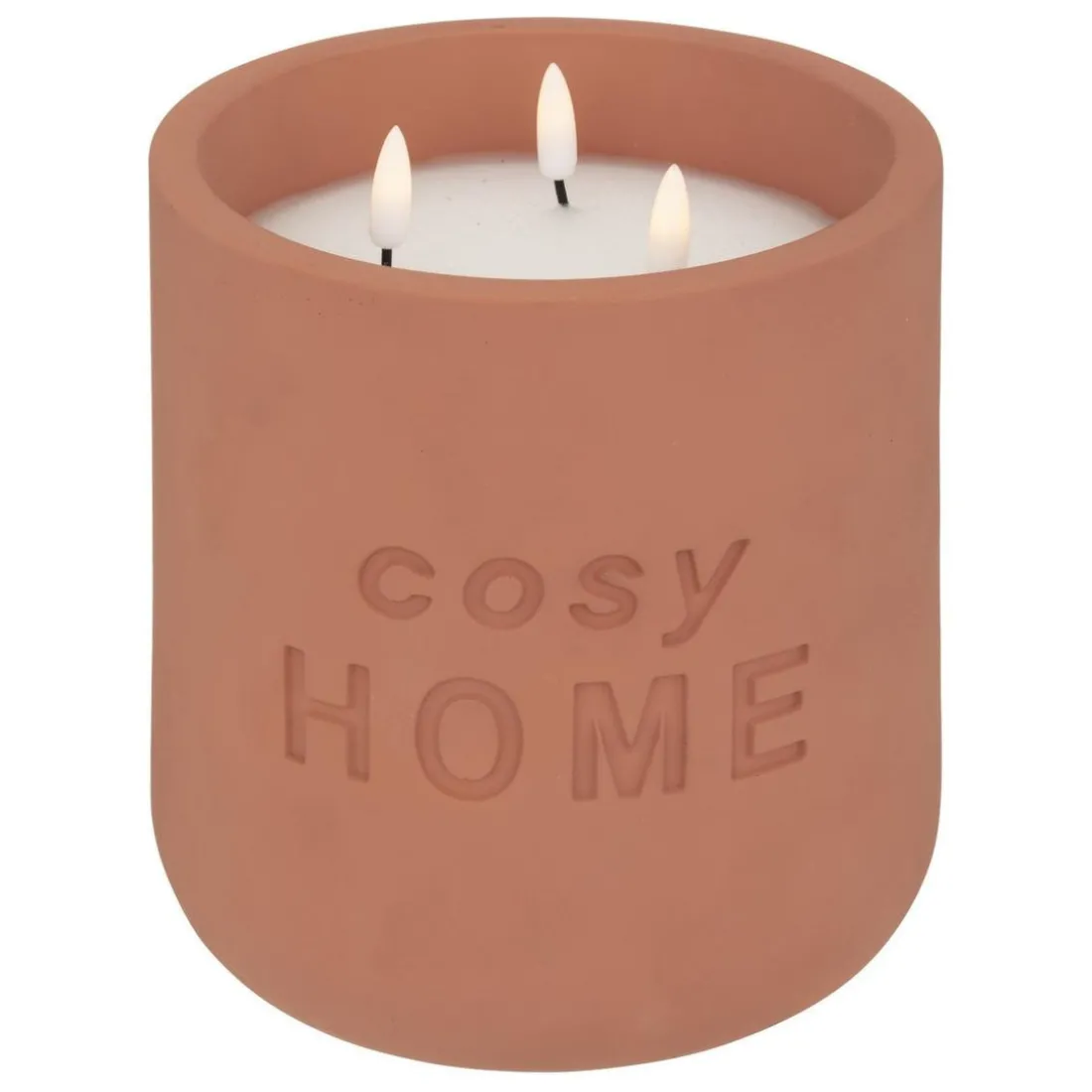 Bougie Led terracotta