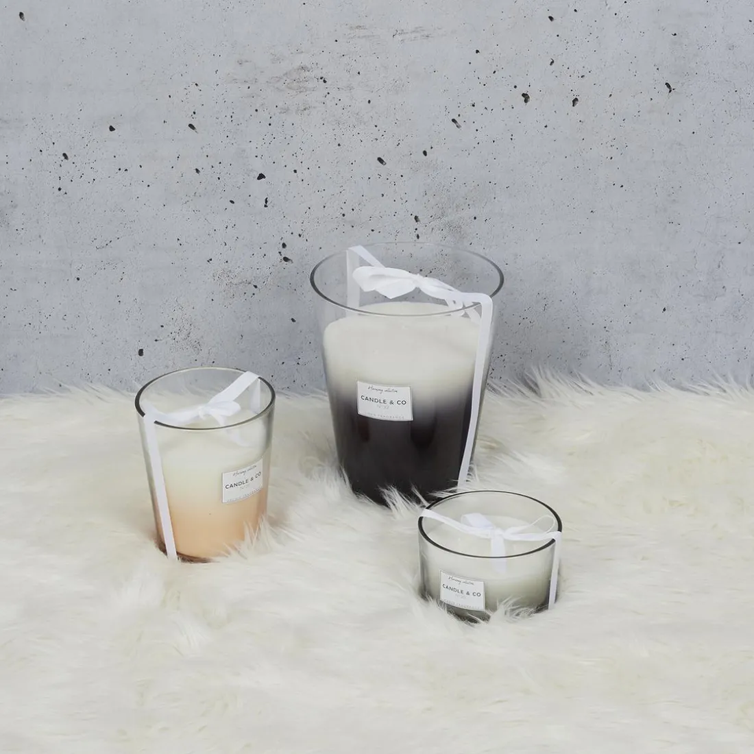 Bougie Parfumée Vase Noir Harmony en verre
