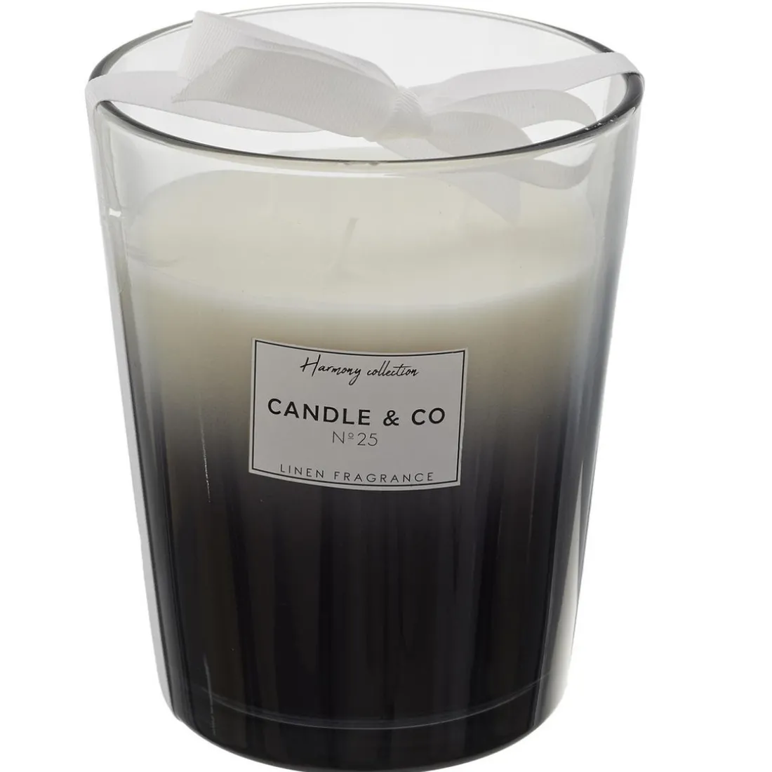 Bougie Parfumée Vase Noir Harmony en verre
