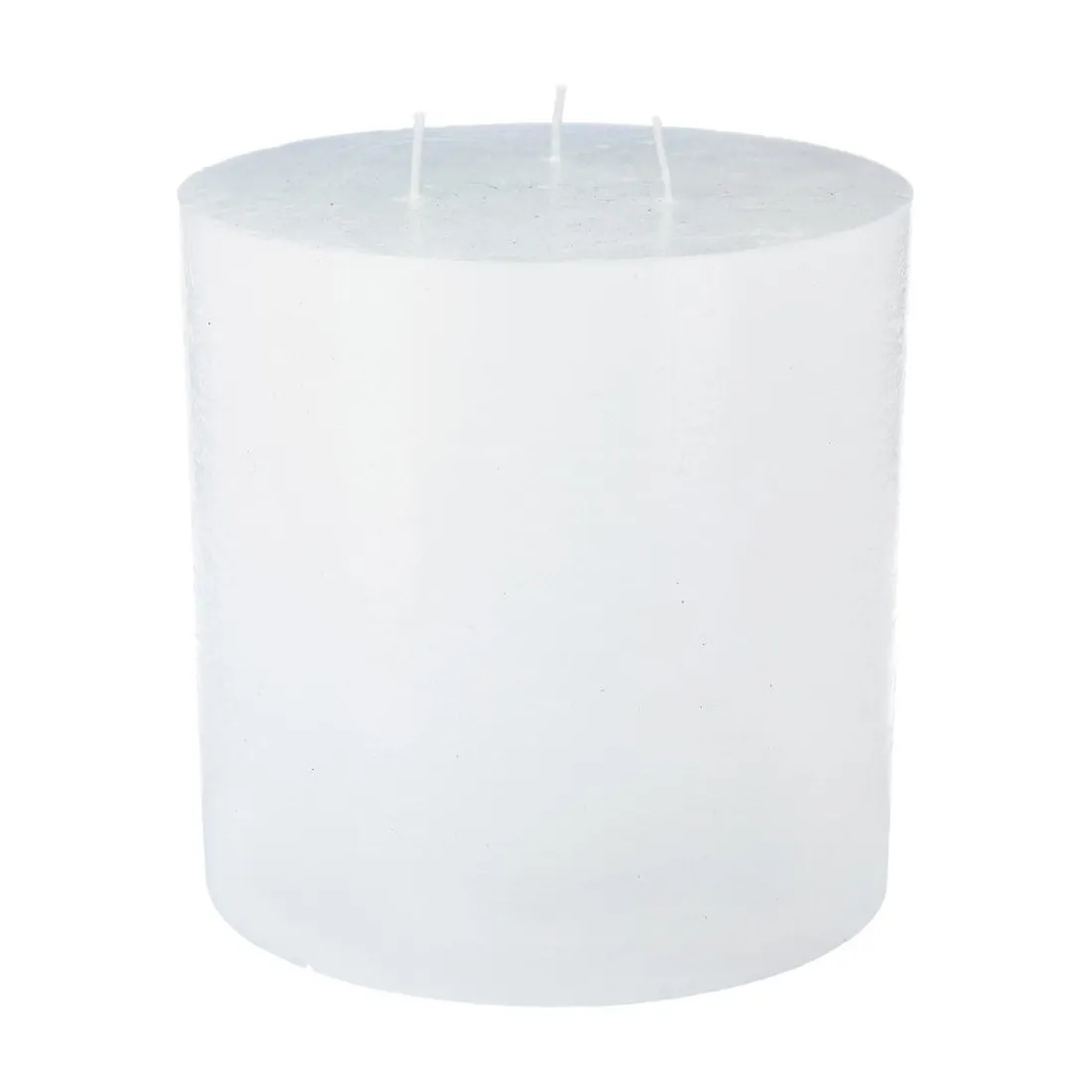 Bougie ronde rustique blanc D14voir