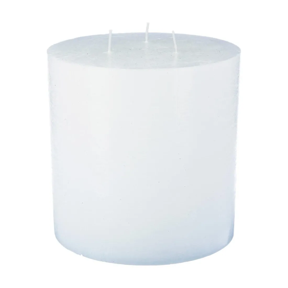 Bougie ronde rustique blanc D14voir
