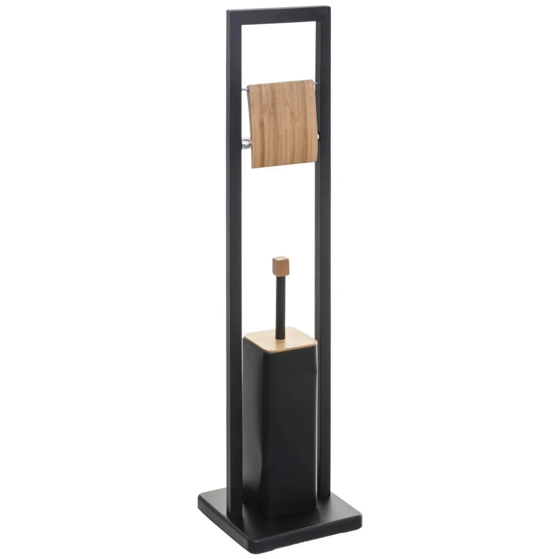 Brosse WC + Dérouleur Natureo Noir