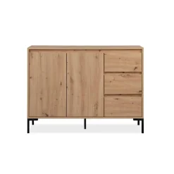 Buffet 2 portes 3 tiroirs et 1 étagère PLOCK