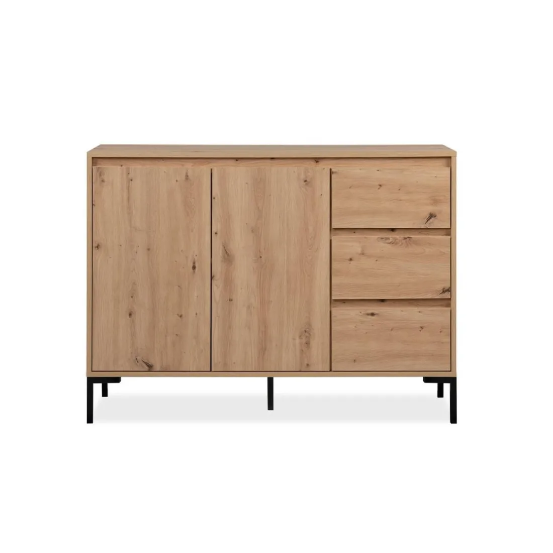 Buffet 2 portes 3 tiroirs et 1 étagère PLOCK
