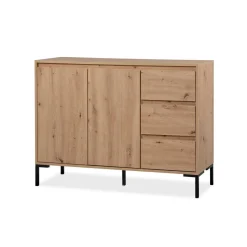 Buffet 2 portes 3 tiroirs et 1 étagère PLOCK