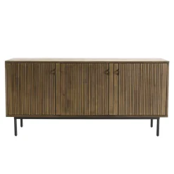Buffet 3 Portes Acacia Pieds Métal GINO