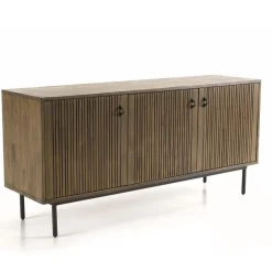Buffet 3 Portes Acacia Pieds Métal GINO