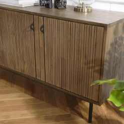 Buffet 3 Portes Acacia Pieds Métal GINO