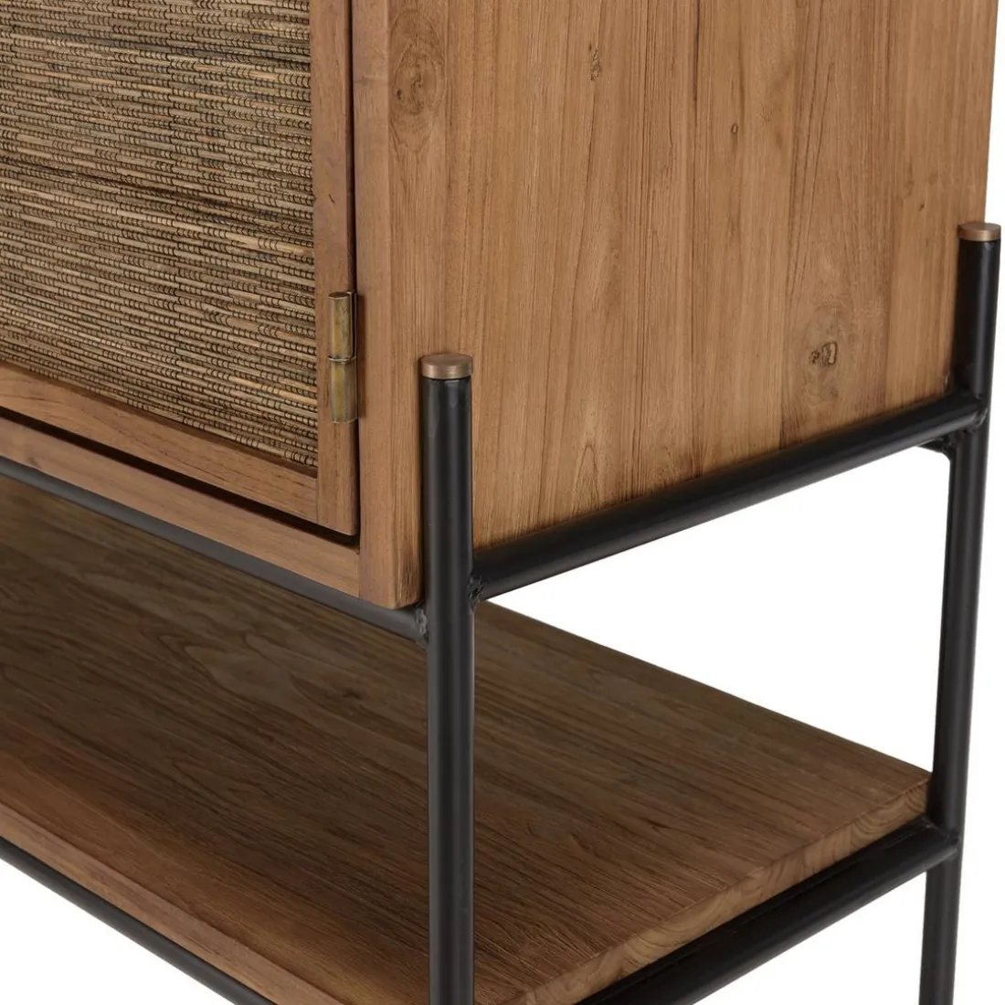 Buffet 2 portes en bois de teck recyclé