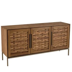 Buffet 3 portes en bois de teck recyclé
