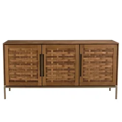 Buffet 3 portes en bois de teck recyclé